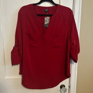 TORRID Harper Studio Crepe de Chine Pullover 3/4 Sleeve size 14/16